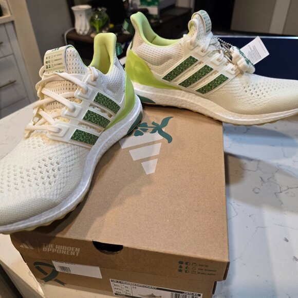 Adidas The Hidden Opponent x UltraBoost 1.0 JS1646 Men's Sz 10.5 White Green NEW - Picture 3 of 14